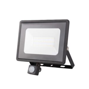 Proiettore Led 30W Luce Natura Con sensore Movimento 2300 Lumen Nero